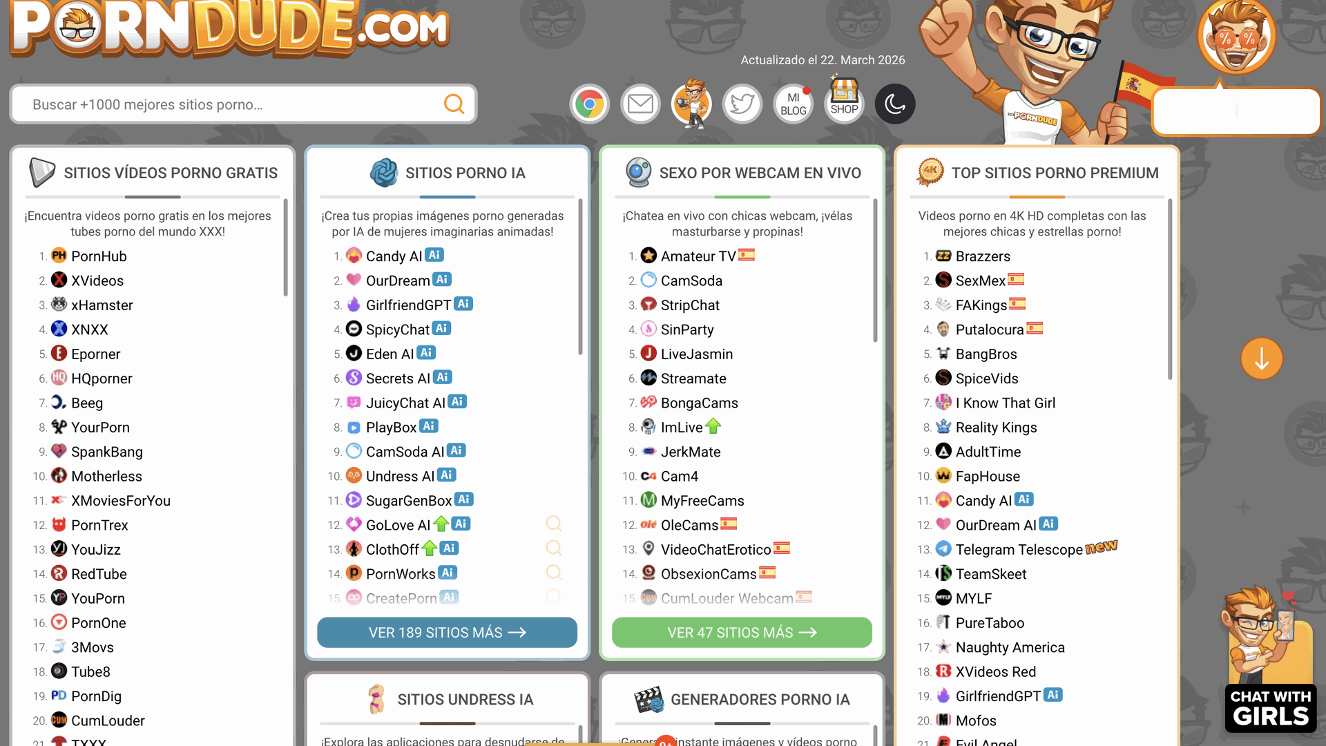 ThePornDude: Encuentra los mejores sitios porno en español
