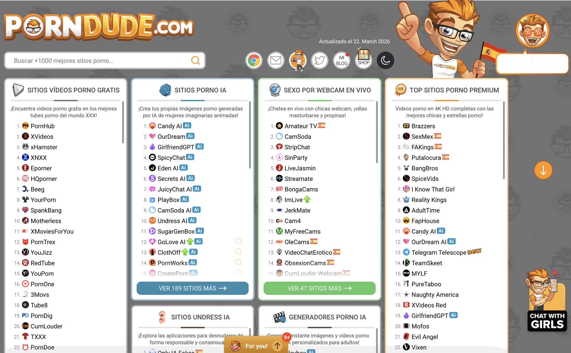 ThePornDude: Encuentra los mejores sitios porno en español